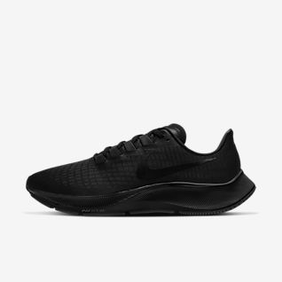 full black running shoes