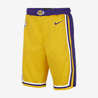 Los Angeles Lakers Icon Edition Nike NBA Swingman-shorts til større børn