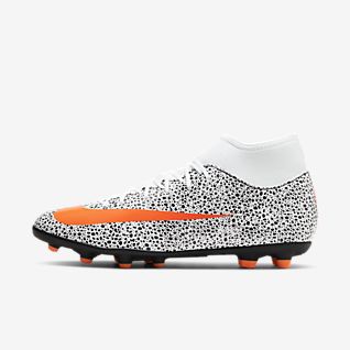 NIKE Youth Mercurial Vapor Xi CR7 FG Cleats White 1Y .