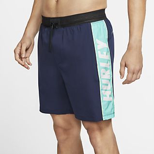 nike hybrid all over print swim shorts