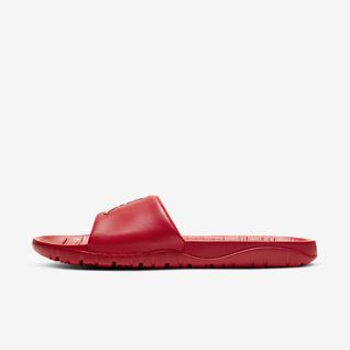 jordan red sandals