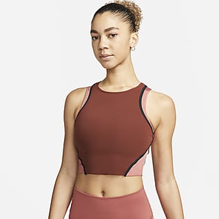 Nike Yoga Dri-FIT Luxe Damska koszulka bez rękawów o skróconym kroju