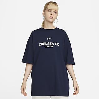 Chelsea FC Collection Essentials Extragroßes Kurzarm-Oberteil für Damen