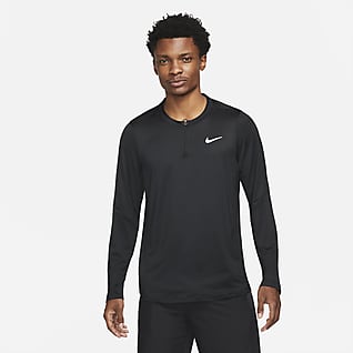 NikeCourt Dri-FIT Advantage Мужская теннисная футболка с молнией на половину длины