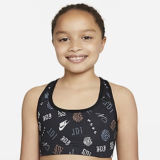 Nike Dri-FIT Swoosh Older Kids' (Girls') Reversible Sports Bra