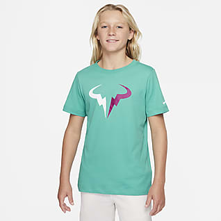 NikeCourt Dri-FIT Rafa Tennisshirt voor jongens