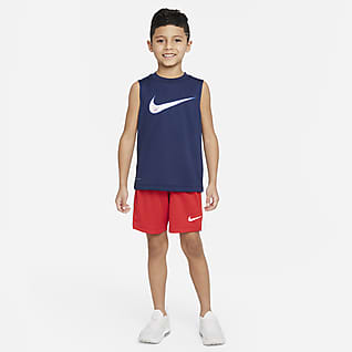 Nike Conjunto de camiseta de tirantes y shorts para niños talla pequeña
