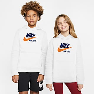 white nike hoodie junior