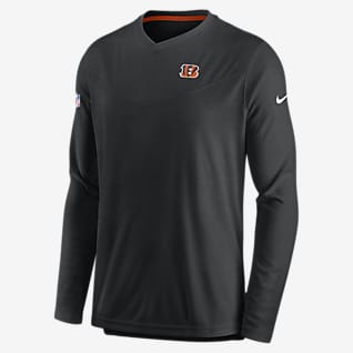 Nike Dri-FIT Lockup Coach UV (NFL Cincinnati Bengals) Men's Long-Sleeve Top