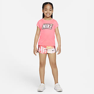 Nike Dri-FIT Conjunto de playera y shorts para niños talla pequeña