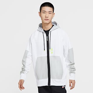 white nike air max hoodie