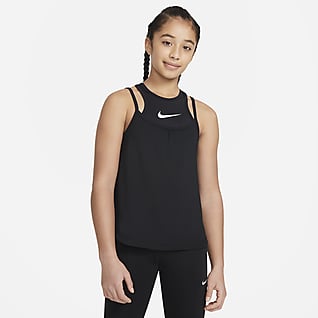 Nike Dri-FIT Camiseta de tirantes de entrenamiento para niñas talla grande 2-en-1