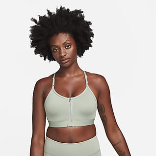 Nike Dri-FIT Indy Zip-Front Women's Light-Support Padded Sports Bra