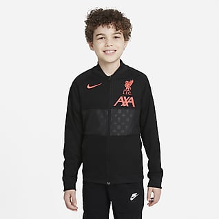 Liverpool FC Fußball Track-Jacket mit durchgehendem Reißverschluss für ältere Kinder