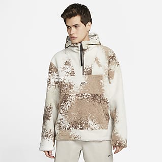 funnel neck hoodie mens