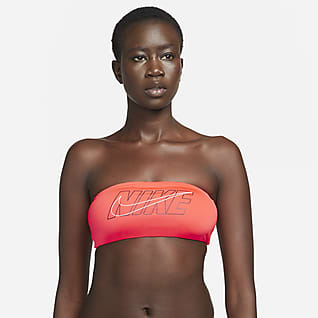 Nike Multi Logo Bandeau Bikini Top Women's Bandeau Bikini Top