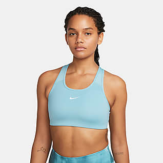 Nike Swoosh Bra deportivo con almohadilla de una sola pieza de media sujeción para mujer