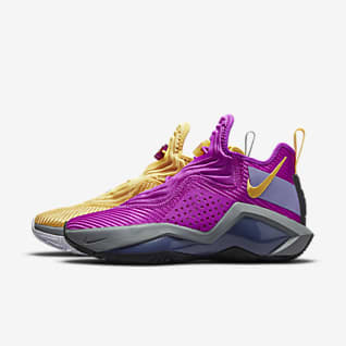 purple and gold nikes