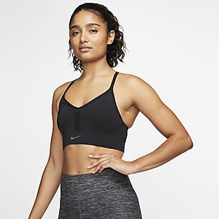 Nike Indy Gepolsterter, nahtloser Sport-BH mit leichtem Halt für Damen