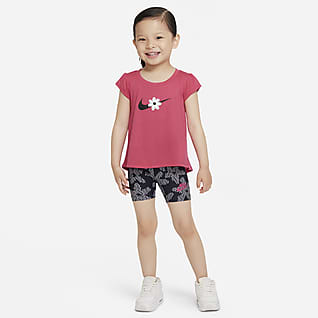 Nike Conjunto de playera y shorts de ciclismo para bebé (de 12 a 24 meses)