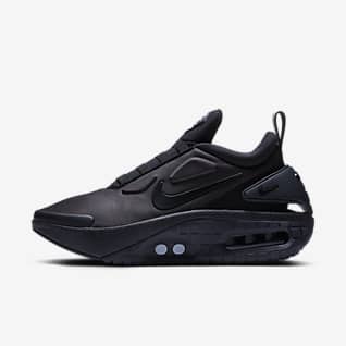 black leather nike trainers womens