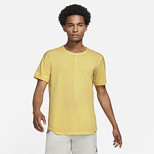 Nike Yoga Farbowana męska koszulka z krótkim rękawem