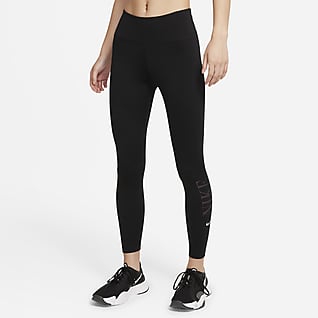 Nike Dri-FIT One Women's Mid-Rise 7/8 Graphic Leggings