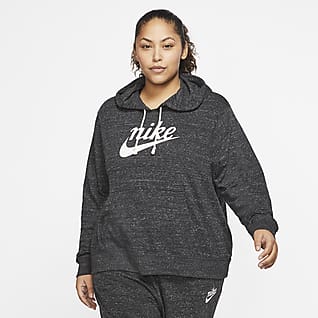 nike lace up hoodie plus size