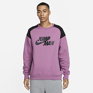 Jordan Jumpman Fleece-Sweatshirt mit Rundhalsausschnitt für Herren