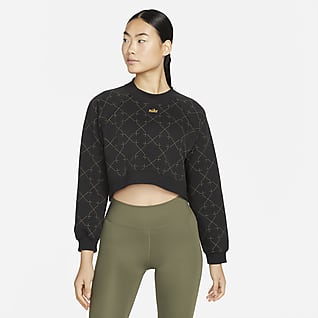 Nike Women's Cropped Novelty Fleece Crew Sweatshirt