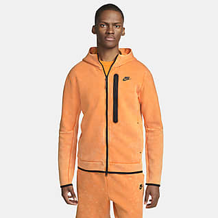 Nike Sportswear Tech Fleece Hoodie im Washed-Look mit durchgehendem Reißverschluss für Herren
