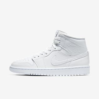 white nike air jordan shoes
