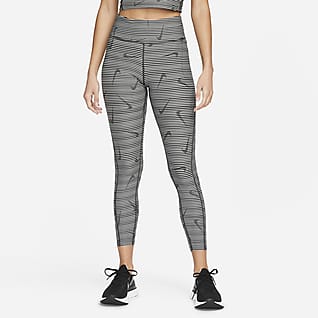 Nike Dri-FIT Γυναικείο κολάν μεσαίου ύψους 7/8 για τρέξιμο με τσέπες