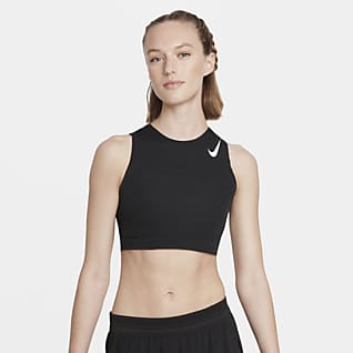Nike Aeroswift Verkürztes Lauf-Singlet für Damen