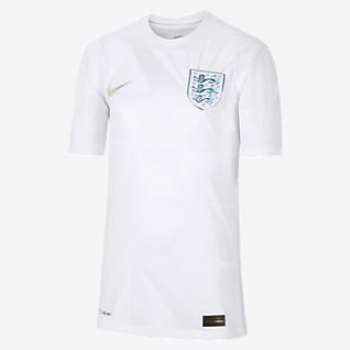 Домашняя форма сборной Англии 2021 Vapor Match Футбольное джерси для школьников Nike Dri-FIT ADV