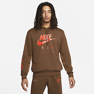 Nike Air Pulloverhættetrøje i fleece med børstet bagside til mænd