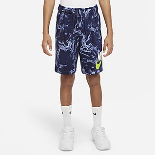 Nike Sportswear Shorts de French Terry estampados para niño talla grande
