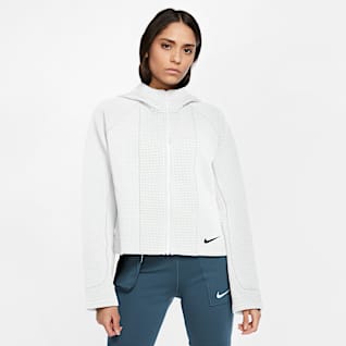 white nike zip up hoodie womens