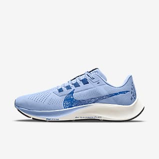 nike grey and blue shoes