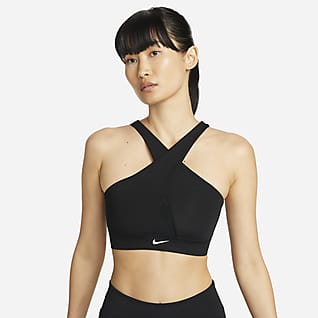 Nike Dri-FIT Swoosh Icon Clash Wrap 女款中度支撐型一片式襯墊運動內衣