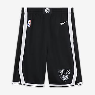 布鲁克林篮网队 Icon Edition Nike NBA Swingman 大童（男孩）短裤