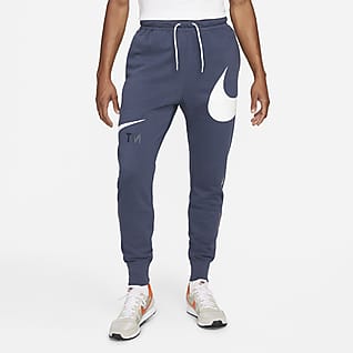 Nike Sportswear Swoosh Męskie spodnie z materiału częściowo szczotkowanego od spodu
