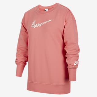 Nike Sportswear Fransız Havlu Kumaşı Genç Çocuk (Kız Çocuk) Sweatshirt'ü