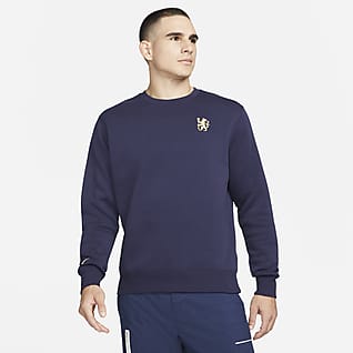 Chelsea FC Crew-sweatshirt i fleece til mænd