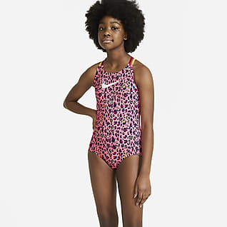 Nike Older Kids' (Girls') Spiderback 1-Piece Swimsuit