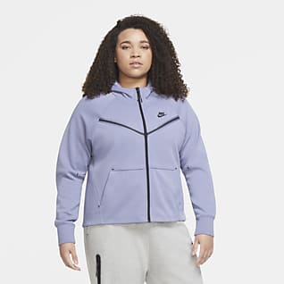 Nike Hoodie Sweatshirt Jacket Outerwear Girls M XL Navy Blue Velour New