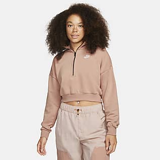 Nike Sportswear Essential Women's Fleece Long-Sleeve Crop Top