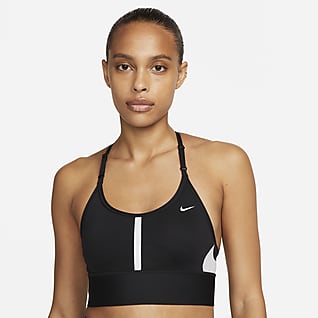 Nike Dri-FIT Indy Bra deportivo de baja sujeción de líneas largas acolchado para mujer
