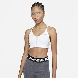 Nike Dri-FIT Indy Brassière de sport rembourrée à maintien léger et col en V pour Femme