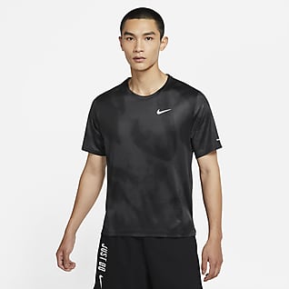 Nike Dri-FIT Miler Wild Run Men's Short-Sleeve Printed Running Top